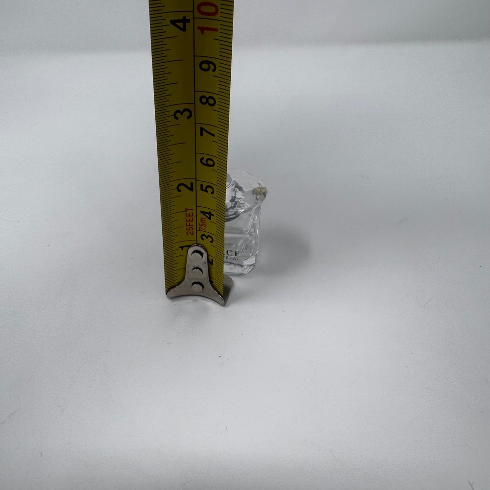 Versace Bright Crystal Miniature Perfume Bottle Collectible Clear Glass 1.75in - Picture 3 of 5